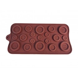 Forma silicon pentru prajituri, Nasturi, 185COF