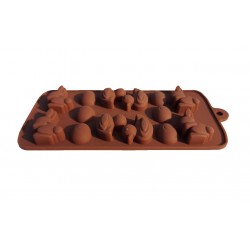 Forma silicon pentru prajituri, Ratuste, Iepure, Ou, 165COF