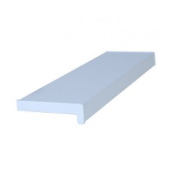 Glaf PVC interior pentru ferestre Alb 125 x 25 cm 