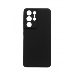 Husa telefon compatibila cu Samsung Galaxy S22 Ultra, Negru, Cu interior de catifea, 143HT