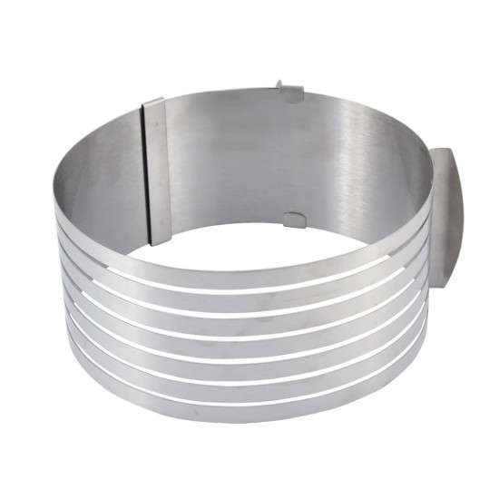Inel feliator blat de tort ajustabil 8 cm, 24-30 cm, otel inoxidabil, 146COF Inel feliator blat de tort ajustabil 8 cm, 24-30 cm, otel inoxidabil, 146COF