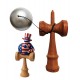 Kendama din lemn natural, Bila lemn + Sticker Waterproof USA pentru telefon, 167KD Kendama din lemn natural, Bila lemn + Sticker Waterproof USA pentru telefon, 167KD