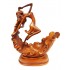 Suport sticla vin, Femeie, Maro, 30 cm, L3250X