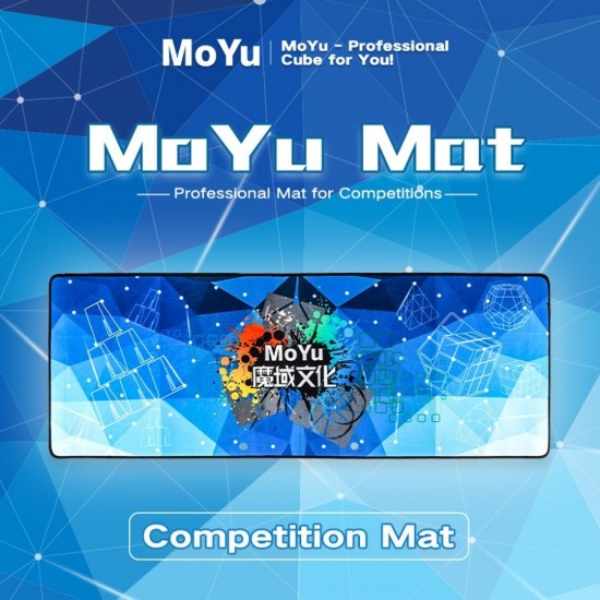 Moyu Speed cubing Mat, Albastru, 87.5 cm, 428CUB-1