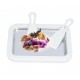 Plita termica pentru inghetata Thailandeza instant tip rulou, Accesorii Incluse, 22 cm, Alb, 411COF
