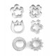 Set 12 forme decupatoare, pentru biscuiti, 5.5 cm, 381COF