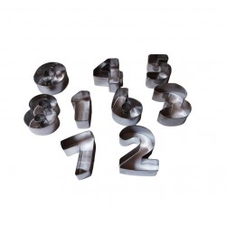 Set 9 forme decupatoare, pentru biscuiti, Cifre, 5.5 cm, 377COF Set 9 forme decupatoare, pentru biscuiti, Cifre, 5.5 cm, 377COF
