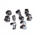 Set 9 forme decupatoare, pentru biscuiti, Cifre, 5.5 cm, 377COF