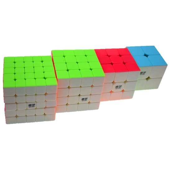 Set Cub Magic QiYi 4 In 1 stickerless profesional , 173CUB-1 Set Cub Magic QiYi 4 In 1 stickerless profesional , 173CUB-1
