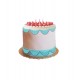 Set de 3 sabloane pentru decorare torturi, Turcoaz, 11 cm, 364COF 