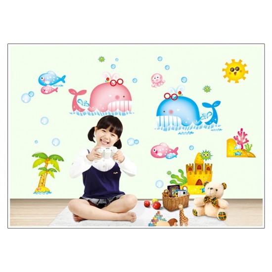 Sticker decorativ, Animale marine, 130 cm, 786STK Sticker decorativ, Animale marine, 130 cm, 786STK