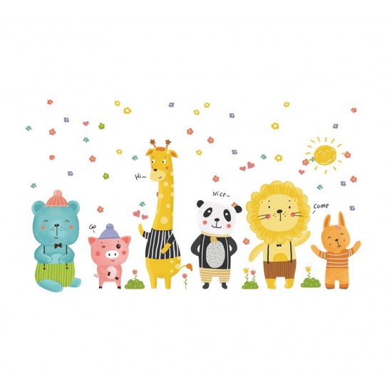 Sticker decorativ, Animalute, 126 cm, 804STK