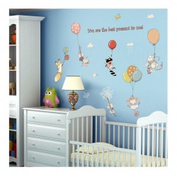 Sticker decorativ, Animalute, Baloane, 100 cm, 727STK