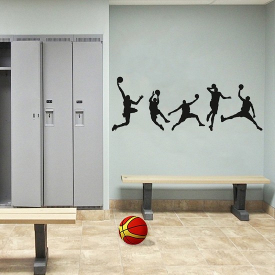 Sticker decorativ, Baschetbalisti, 126 cm, 811STK
