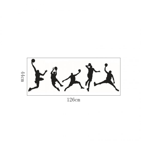 Sticker decorativ, Baschetbalisti, 126 cm, 811STK