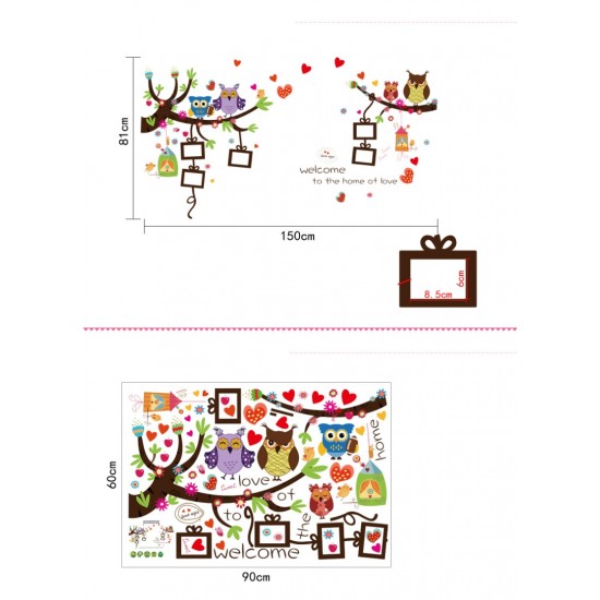 Sticker decorativ, Bufnite 150 cm, 745STK