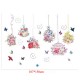 Sticker decorativ, Colivii cu flori, 150 cm, 776STK Sticker decorativ, Colivii cu flori, 150 cm, 776STK