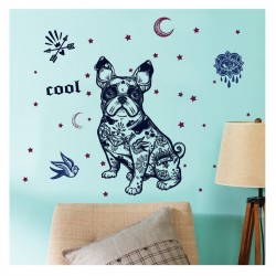 Sticker decorativ, Cool Dog, Old school, 77 cm, 726STK Sticker decorativ, Cool Dog, Old school, 77 cm, 726STK