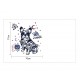 Sticker decorativ, Cool Dog, Old school, 77 cm, 726STK Sticker decorativ, Cool Dog, Old school, 77 cm, 726STK