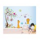 Sticker decorativ, Copacul cu animale, 180 cm, 754STK