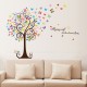Sticker decorativ, Copacul cu fluturi, 130 cm, 799STK