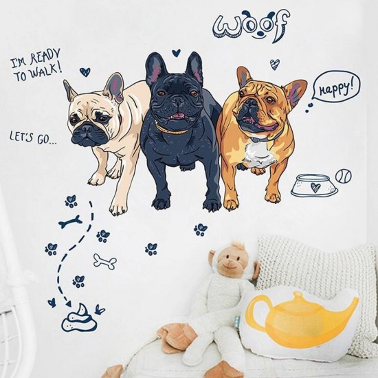 Sticker decorativ, Dog, Woof, 125 cm, 771STK
