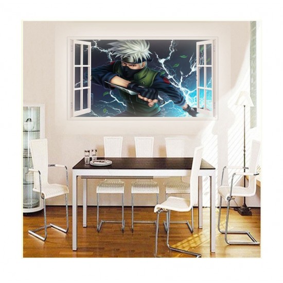 Sticker decorativ, Fereastra 3D, Anime, 85 cm, 1002STK
