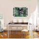 Sticker decorativ, Fereastra 3D, Caine, 85 cm, 621STK
