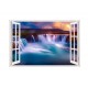 Sticker decorativ, Fereastra 3D, Cascada, 85 cm, 562STK Sticker decorativ, Fereastra 3D, Cascada, 85 cm, 562STK