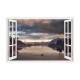 Sticker decorativ, Fereastra 3D, Lac, 85 cm, 542STK-2