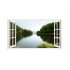 Sticker decorativ, Fereastra 3D, Lac, 85 cm, 558STK