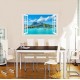 Sticker decorativ, Fereastra 3D, Ocean, 85 cm, 554STK