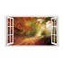Sticker decorativ, Fereastra 3D, Padure, 85 cm, 540STK