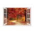 Sticker decorativ, Fereastra 3D, Padure, 85 cm, 542STK-4