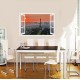 Sticker decorativ, Fereastra 3D, Turnul eiffel, 85 cm, 565STK