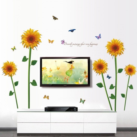 Sticker decorativ, Floarea soarelui, 150 cm, 785STK