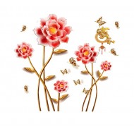 Sticker decorativ, Flori, 145 cm, 756STK