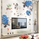 Sticker decorativ, Flori albastre, 130 cm, 802STK
