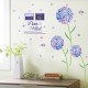 Sticker decorativ, Flori albastre cu 2 rame foto, 145 cm, 795STK Sticker decorativ, Flori albastre cu 2 rame foto, 145 cm, 795STK