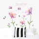 Sticker decorativ, Flori mov, 127 cm, 790STK