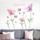 Sticker decorativ, Flori mov, 127 cm, 790STK