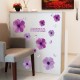 Sticker decorativ, Flori mov, 130 cm, 787STK