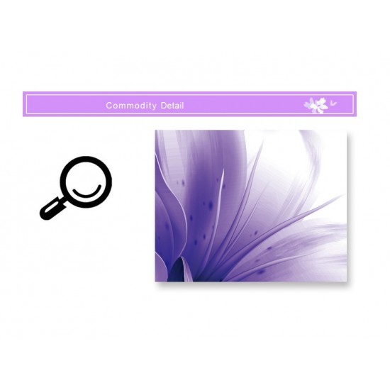 Sticker decorativ, Flori mov, 170 cm, 739STK