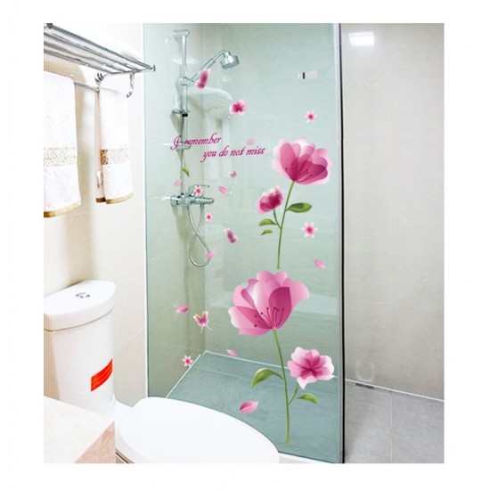 Sticker decorativ, Flori mov, 176 cm, 733STK