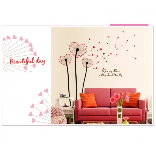 Sticker decorativ, Flori papadie, 120 cm, 808STK