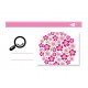 Sticker decorativ, Flori roz, 130 cm, 702STK
