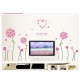 Sticker decorativ, Flori roz, 130 cm, 702STK
