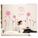 Sticker decorativ, Flori roz, 130 cm, 702STK