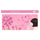 Sticker decorativ, Flori roz, 130 cm, 702STK