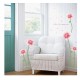 Sticker decorativ, Flori roz, 187 cm, 732STK